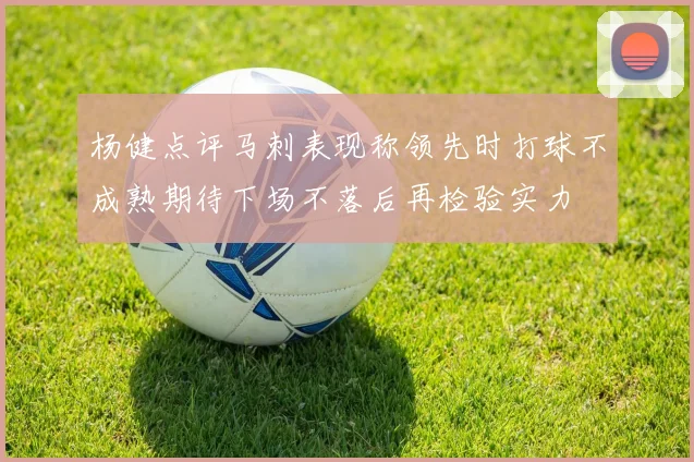 杨健点评马刺表现称领先时打球不成熟期待下场不落后再检验实力